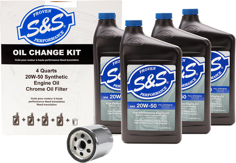 Oil Change Kit - Chrome Filter - &