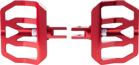 Mini Aggressor Floorboards - Red - Front
