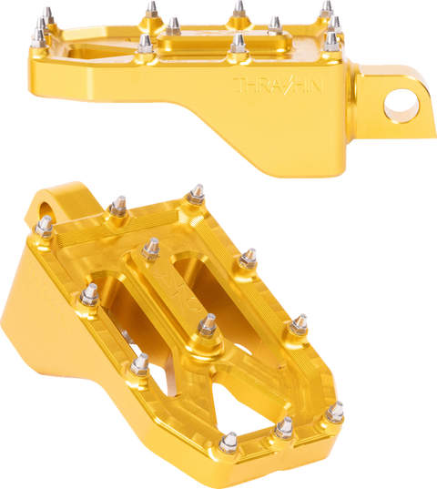 Aggressor Footpegs - Rear - Gold