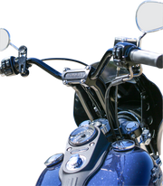 Handlebar Risers - Pull Back - 9-1/2" - Black