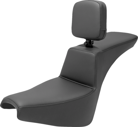 Tour Step-Up Seat - Rider Backrest - Plain - FXBB/FXST &