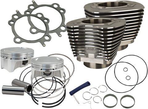 98" Big Bore Cylinder Kit - Wrinkle Black - Twin Cam