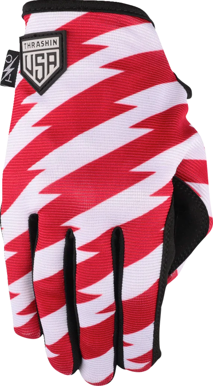 Stars & Bolts Stealth Gloves - Red/Blue - Large