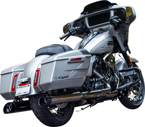 4-1/2" MK45 Performance Slip-On Mufflers - Lava Chrome - 50-State