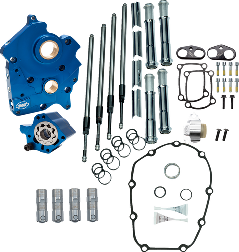 Cam Chest Kit without Cams - Chain Drive - Oil Cooled - Chrome Pushrods - M8