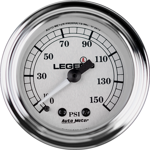 Fairing Mounted LED Backlit PSI Gauges - Silver