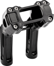 Method Kickback Handlebar Riser - Softail Gauge Cut-Out - 7" - Black