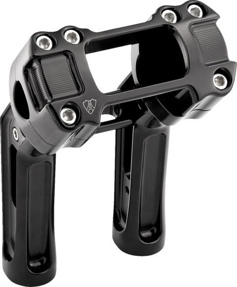 Method Kickback Handlebar Riser - Softail Gauge Cut-Out - 7" - Black