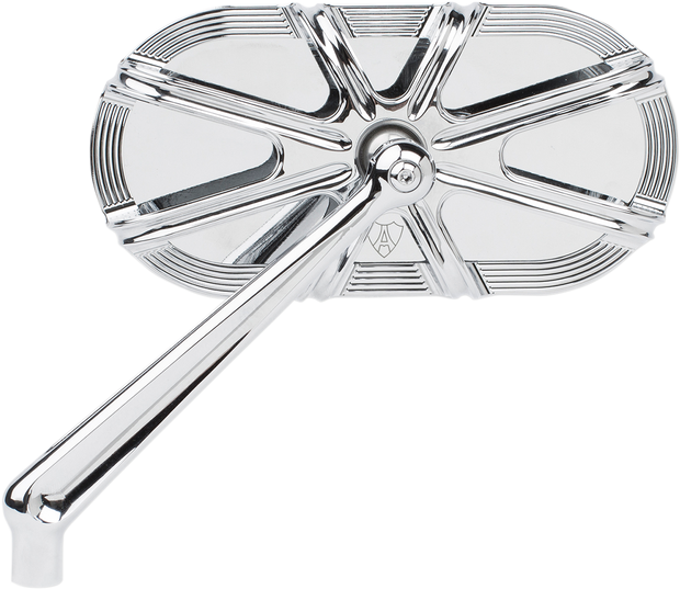 Mirror - Side View - Caged Series/10 Gauge - Chrome - Left