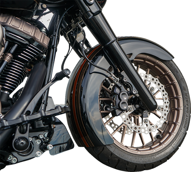 Fat Tire Fork Boot Cover - Black Anodized - Smooth