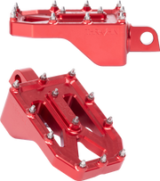 Aggressor Footpegs - Rear- Red