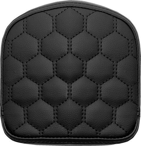 RoadSofa™ Sissy Bar Pad - Honeycomb - Black Stitching