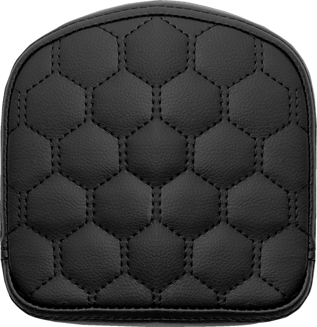 RoadSofa™ Sissy Bar Pad - Honeycomb - Black Stitching