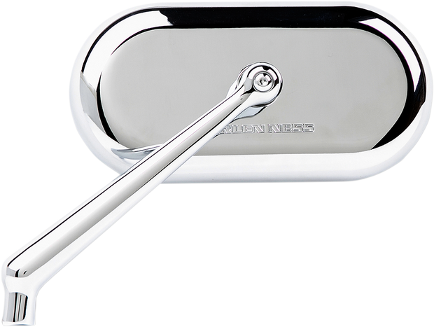 Mirror - Side View - Oval - Chrome - Left