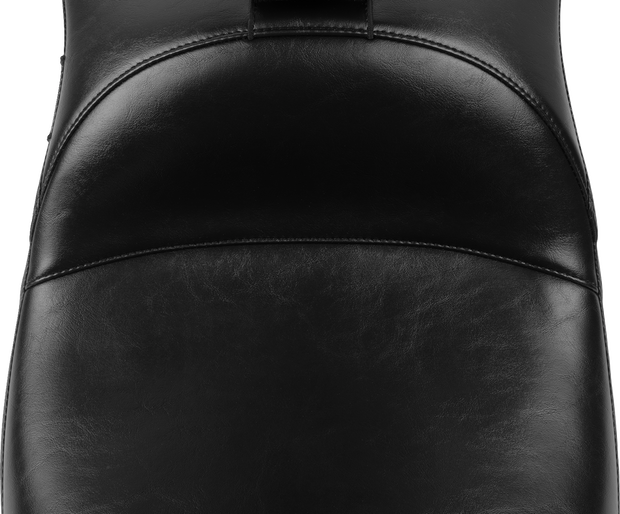Maverick Daddy Long Legs Seat - With Backrest - Smooth - FLH/FLT &