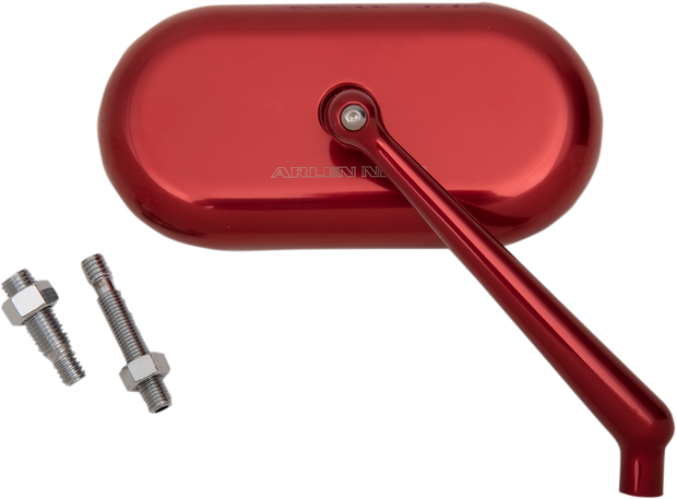 Mirror - Side View - Oval - Red - Right