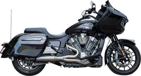 2-into-1 Qualifier Exhaust System - Race Only - Brushed - Stainless Steel
