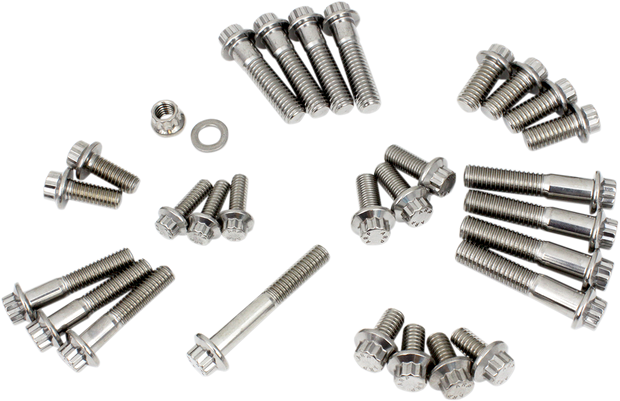 Fastener Kit - Chassis - 12-Point/Dress-Up - M8 Softail