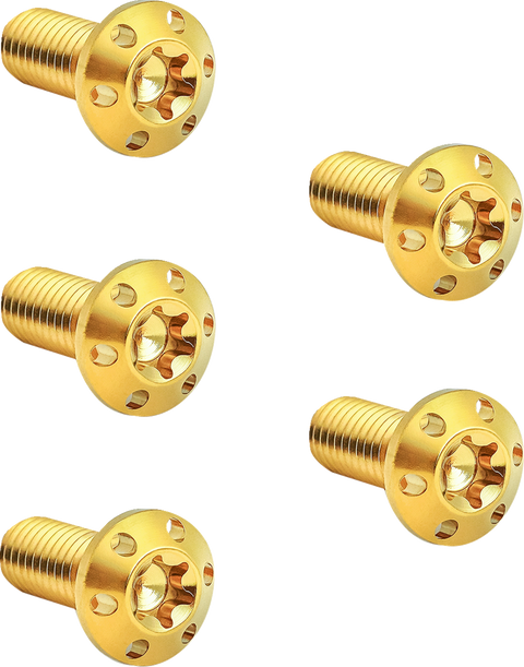 Bolt Kit - Holeshot/Brake Rotor/Front - Hub Mount - Gold - 5/16"-18 x 7/8" - 5 Pack