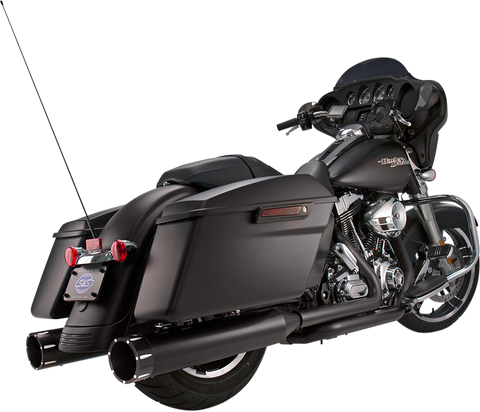 4-1/2" MK45 Performance Mufflers - Black with Black Tracer