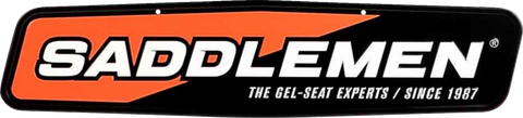 Metal Sign - 24" x 5-1/2" - Black/Orange