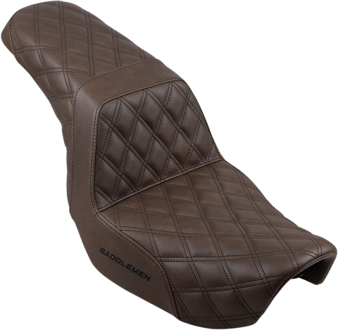 Step-Up Seat - Full Lattice Stitch - Brown - Dyna