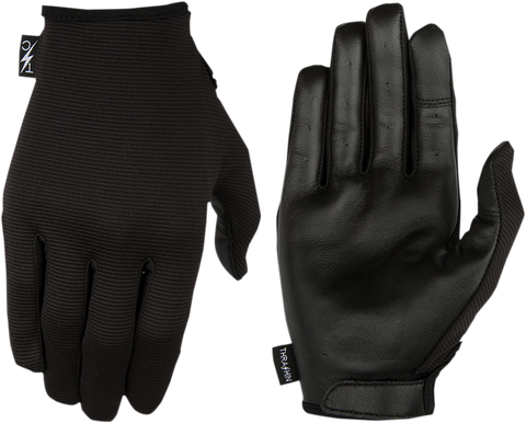 Stealth Leather Palm Gloves - Black - 2XL