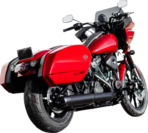 Grand National Slip-On Muffler - 50 State - 4" Black - M8 Softail