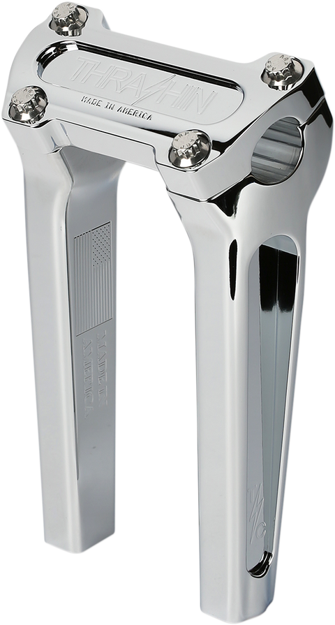 Handlebar Risers - Straight - 8" - Chrome