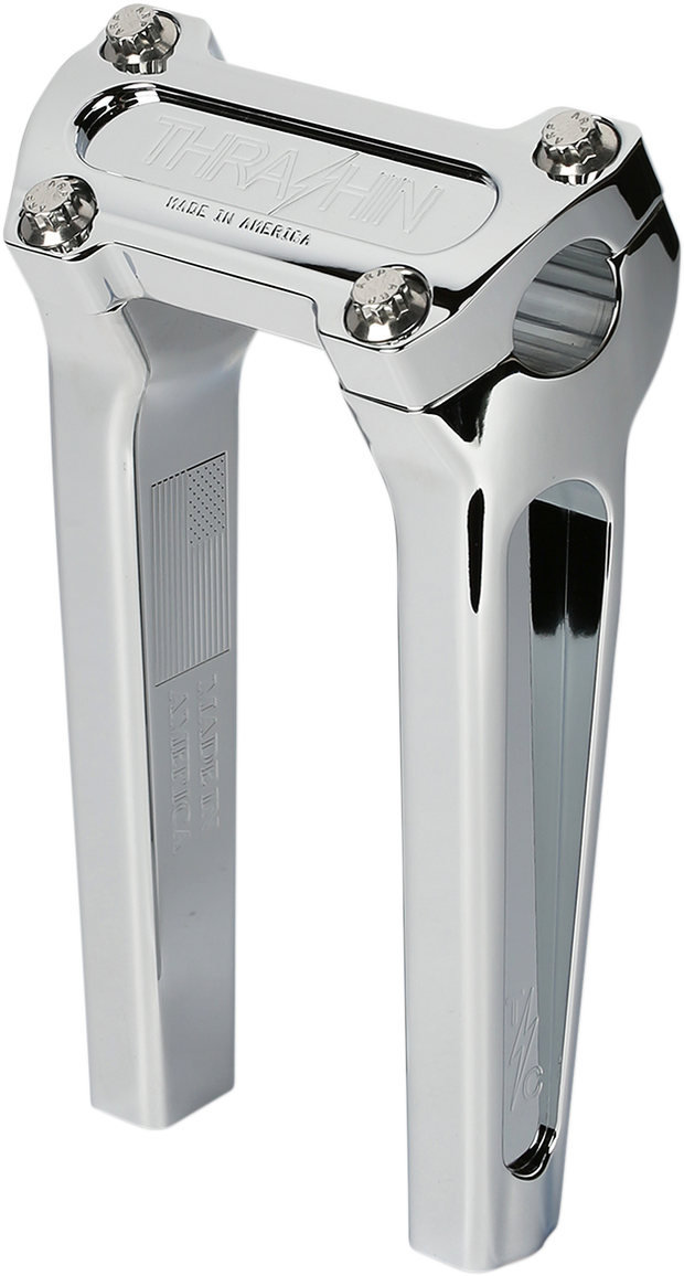 Handlebar Risers - Straight - 8" - Chrome