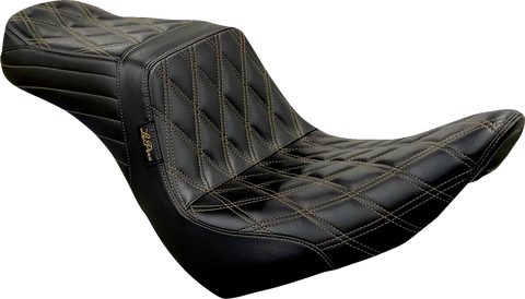 Tailwhip Seat - Diamond w/ Chestnut Stitching - Black - FXLR/FLSB &