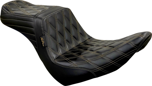 Tailwhip Seat - Diamond w/ Chestnut Stitching - Black - FXLR/FLSB &