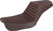 Step-Up Seat - Front Tuck-n-Roll/Rear Lattice Stitch - Brown - FXD