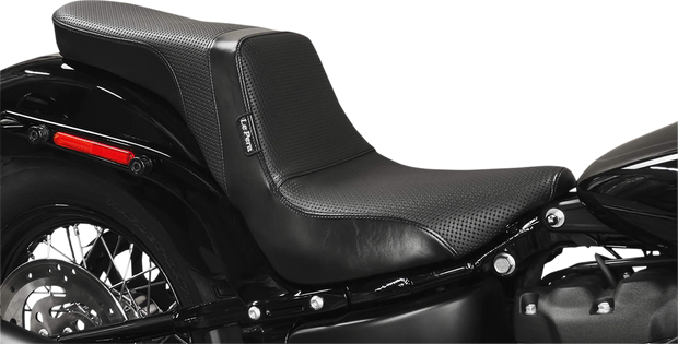 Daytona 2-Up Seat - Without Backrest - Basketweave - Black - FX/FL &