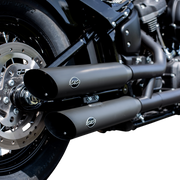 Slash Cut Race Mufflers - Black