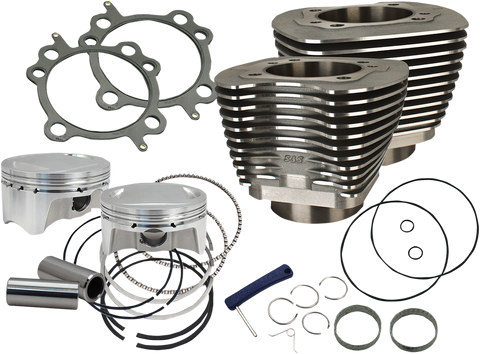 107" Big Bore Cylinder Kit - Wrinkle Black - Twin Cam