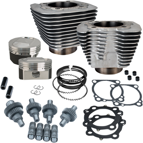Hooligan Kit - 1200 cc to 1250 cc - Silver Powdercoat - Sportster