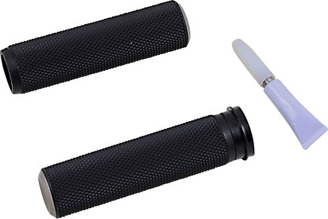 Knurled Grips - TBW - Titanium