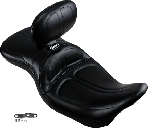 Maverick Seat - with Backrest - Stitched - Black - FL &