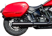 Grand National Slip-On Muffler - 50 State - 4" Black - M8 Softail