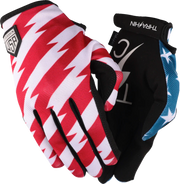 Stars & Bolts Stealth Gloves - Red/Blue - Small