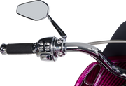 Mirror - Mini/Stocker - Side View - Hexagon - Chrome - Left