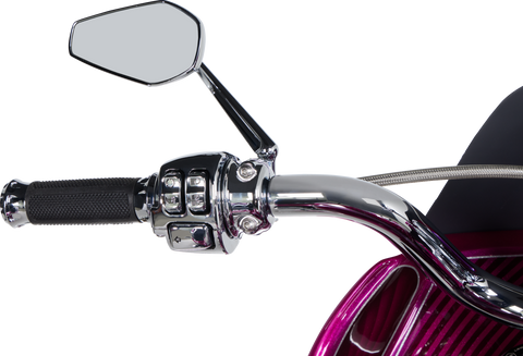 Mirror - Mini/Stocker - Side View - Hexagon - Chrome - Left