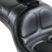 Maverick Seat - with Backrest - Stitched - Black - FLD/FXD '06-'17