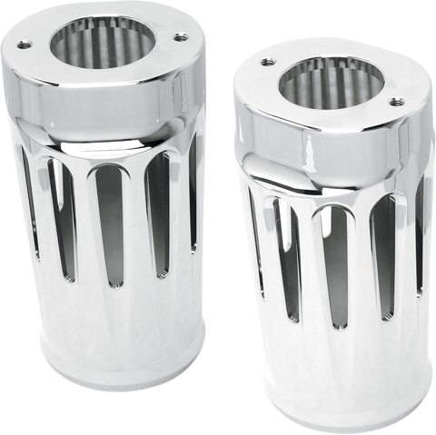 Fork Boot Covers - Chrome - Deep Cut - FLHTD