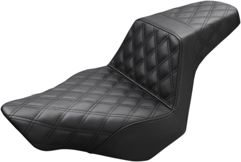 Step-Up Seat - Full Lattice Stitch - Black - FXSB