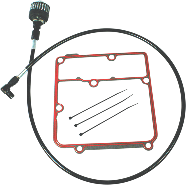 Oil Tank Breather Kit - Black - 99&
