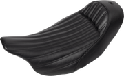 Knuckle Solo Seat - Ribbed - Black - FL '08-'24