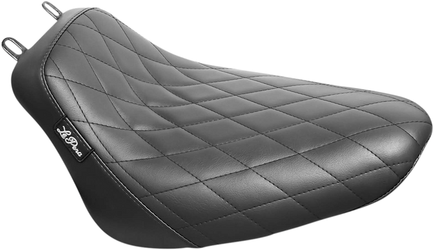 Bare Bones Solo Seat - Diamond Stitch - Black - Softail &