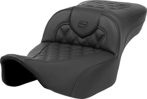 Heated RoadSofa™ Seat - Extended Reach - Lattice Stitch - w/o Backrest - FLT/FLH ’23-‘24